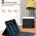 TiMOVO Keyboard Case for iPad Pro 11 Inch M5 2025/M4 2024 with Pencil Holder, Magnetic Detachable Keyboard with Backlight, Black