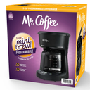 Mr. Coffee 5-Cup Programmable Coffee Maker, 25 oz. Mini Brew, Brew Now or Later, Black