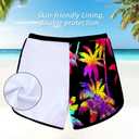 ADUKIDE Girls Rash Guard Swimsuit 2-Piece Bathing Suit UPF 50+ Summer Beach Swimwear Size 7-16T (Black)