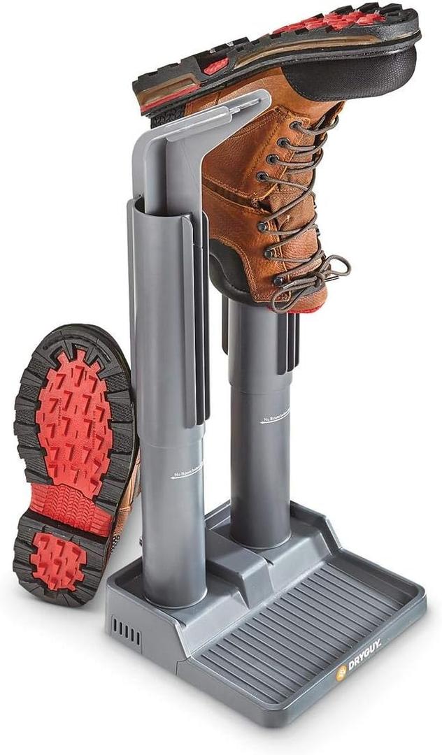 DryGuy Shoe, Boot, Garment & Gear Electric Dryer, Quick Drying for Ski, Work, Sports Equipment  Energy Efficient, Odor Eliminating Design, Home or Garage Use,2 Port, Silent Heat