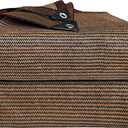 70% Sunblock Shade Cloth Net Resistant Garden Shade Mesh for Plant Cover, Greenhouse, Chicken Coop, Kennels, Tomatoes Plants -Brown 16x20Ft