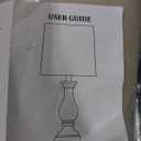 PARTPHONER Traditional Table Lamp Set of 2, Rustic Farmhouse Table Lamps for Living Room Bedroom, 22" Bedside Desk Lamps Vintage Nightstand Lamps with Linen Shades, Black