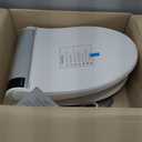 Bio Bidet BB2000 Bliss Electric Bidet Toilet Seat, Warm Water with Air Dryer, Heated Seat with Sensor and Slow Close Lid, Night Light, Remote Control, Elongated, White