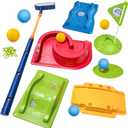 Kids Golf Set with Club - 16Pcs Kids Toy Golf Games Set, Mini Games Toddler Golf Set, Sports Outdoor Indoor Toys, Birthday for Girls Boys
