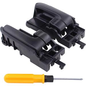 ApplianPar Front Driver and Passenger Side Interior Door Handle Black for Toyota Tacoma 2005-2015, Corolla 2003-2008, Matrix 2003-2008, for Scion xA 2004-2006, tC 2005-2010, for Pontiac Vibe 2003-08