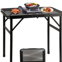 COSYAWN 3x2 FT Portable Medium Folding Grill Table with Mesh Desktop, Aluminum Lightweight Height Adjustable Outdoor Picnic Table for Camping BBQ Garden Party