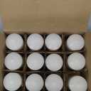 6 Pack 3x3 Inch Pillar Candles, 35 Hours Dripless Smokeless Unscented Candles for Home Weddings Restaurant Spa Church and Emergency Ivory