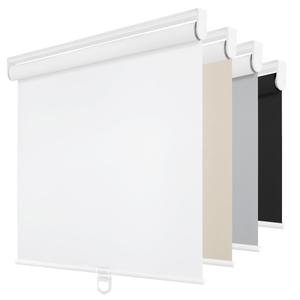 ChrisDowa Blackout Roller Shades Pull Down, Cordless Window Blinds for Home | 71" W x 72" H, White, Thermal Insulated, UV Protection, Room Darkening, Black Out Door Blinds for Indoor Windows & Office