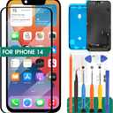 for iPhone 14 Screen Replacement for iPhone 14 LCD Display Repair Kits for iPhone 14 A2882 Touch Screen Replacement LCD Digitizer Assembly Replacement