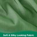 Biscaynebay Wrap Around Bed Skirts for Queen Beds 19" Long Drop, Sage Adjustable Elastic Dust Ruffles Easy Fit Wrinkle Resistant Silky Luxurious Fabric Machine Washable