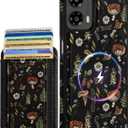 2 x Shorogyt for Motorola Moto G 5G 2024 Cute Kawaii Leather Phone Case - Compatible with Magsafe Wallet Magnetic Credit Card Holder Fashion Mushroom Design Phone Cover for Women Girls, Fits 7 Cards