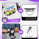 Stocking Stuffers for Teen Boys Girls Gifts Cell Phone Stand Upgrade Adjustable Rock on Lazy Phone Stand for Desk Cool Funny Gadget Gifts for Christmas Adult Men Women Wife 2 Pack (Black&Brown, 2)