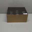 PERMO Wall Sconce Vintage Vanity Light Antique 2 Lights Sconce with Clear Ribbed Globe Glass Shade Antique Brass Gold Double Sconces for Bathroom (Heardwired)