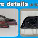 LED Tail Lights Tuning Fit for BMW 3-Series E93 Convertible 2007 2008 2009 2010 2011 2012 2013 Rear Lamp Assembly (Smoked Lens)