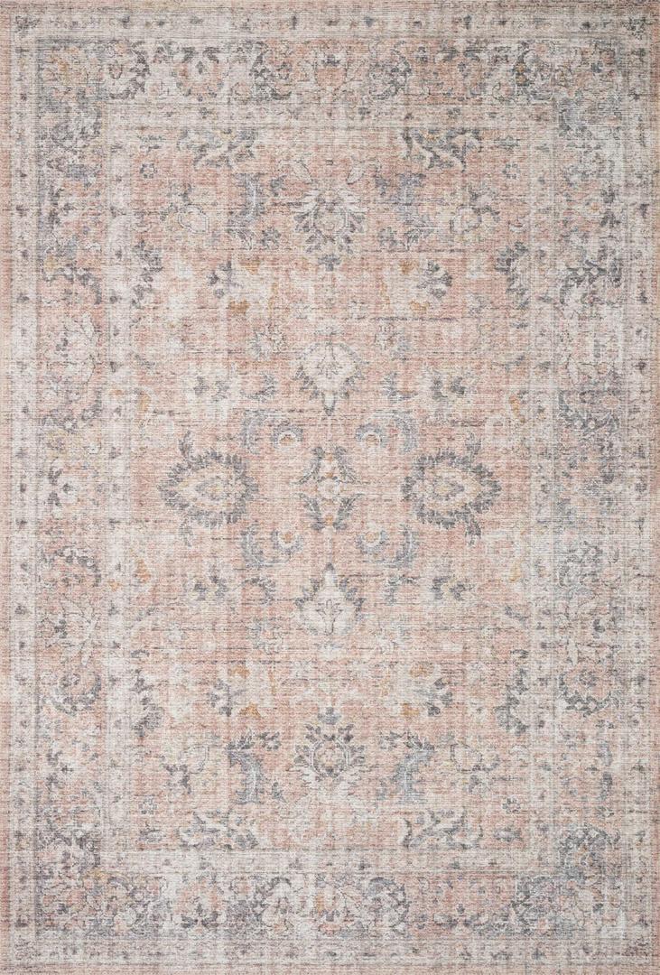 Skye Blush/Grey Area Rug "2'6x10"