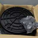 8 Packs Plastic Plant Caddy with Wheels Black and Brown