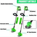 Cordless Weed Wacker-Electric Weed Wacker 3-in-1 Stringless Lightweight Weed Trimmer/Edger/Grass Cutter, All-in-One Tool for Yard Maintenance Must Haves,Yard Maintenance Must Haves
