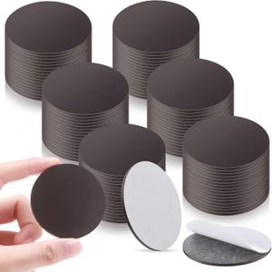 50 Pcs Round Large Magnet Dots Bulk with Adhesive Backing Flexible 2.17'' x 2 mm Circle Large Magnetic Dot with Self Adhesive Alternative to Magnets Tape Sheet for Crafts DIY Office Home