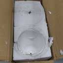 2 Pack Glass Cloche Display Dome, 10 Inch Large Decorative Glass Bell Jar, Clear Dome Showcase with Dark Brown Wooden Base, for Plants, Medals, Photos, Antique Collectibles, Mother's Day