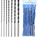 Long Brad Point Drill Bits 7Pcs 300 mm Wood Drill Bit Set Carbon Steel Spiral Twist Drill Bits for Hardwood Plywood Plastic