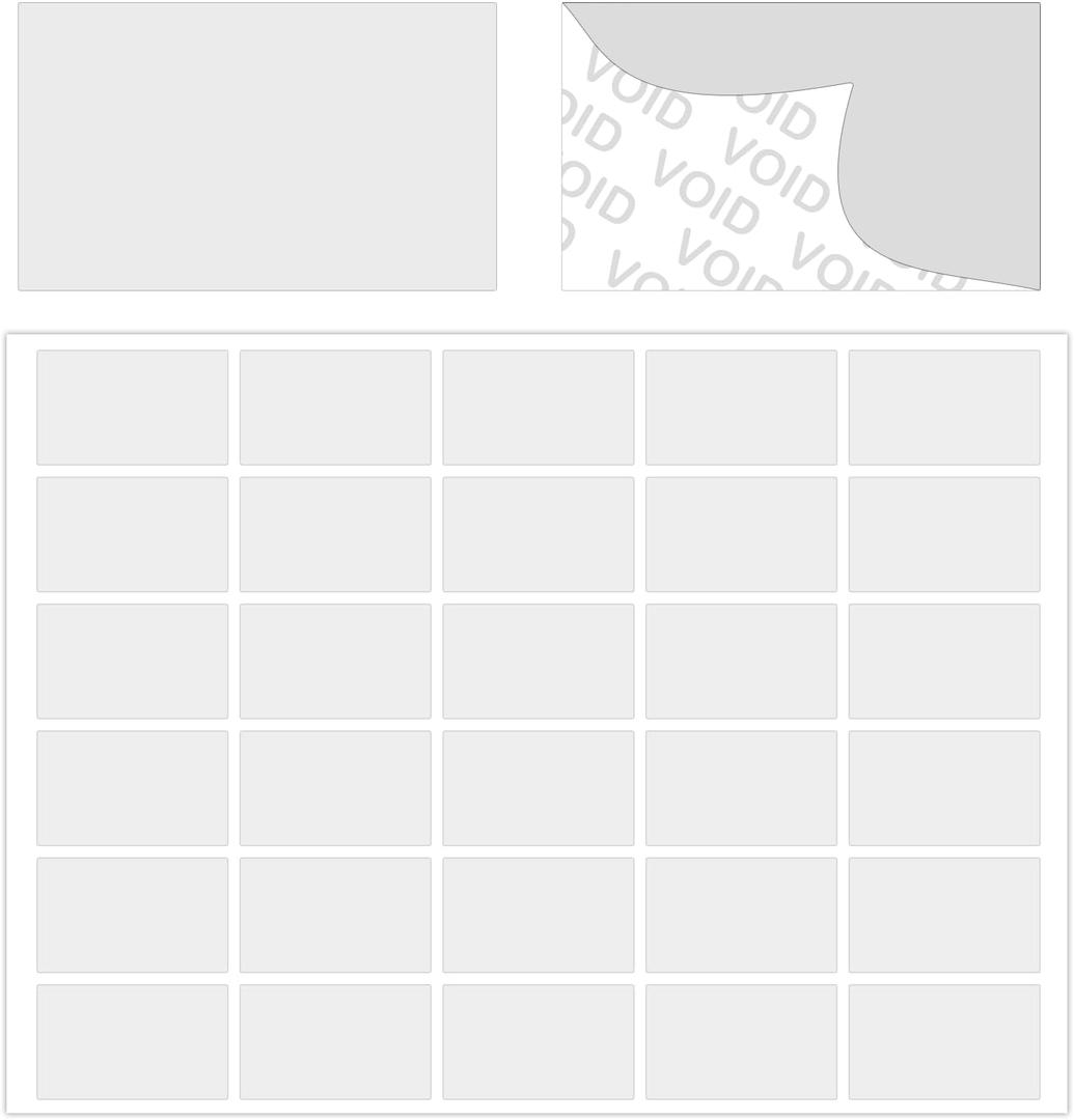 320pcsTransparent Security Void Stickers Crystal Clear Tamper evident Label Sealing Sticker Package Seal Self Adhesive Blank Tamper Proof Labels Sticker(0.79x1.26inch)