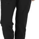 Heartsoul Women's Medical Scrub Jogger Pants Contemporary fit Drawstring waistband Jogger With 5 Pockets (X-Small Petite, Black)