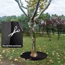 32.5 Inch Non-Woven Tree Mulch Ring,Reusable Tree Weed Barrier Mat,Degradable Tree Mulch Used to inhibit Weed Growth and Landscape Weed Control Plant Root Protection (4 Pack)