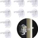 8 Pack Christmas Candle Holder Clamps with Suction Cups - Ideal for Christmas Celebration Candles,Candlesticks Holders for Window Candles