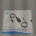 eSynic Professional eARC Audio Extractor-Only Work for HDTV ARC/eARC Ports-192KHZ ARC to Optical Audio Adapter-Easy to Setup-7ft Long-Dolby5.1 & DTS 5.1 Formats-from HDTV to Optical Soundbar-No CEC