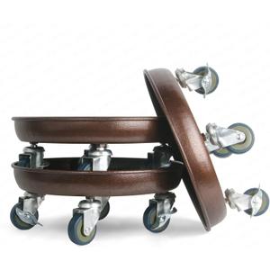 Plant Caddy with Wheels 12 Inch 3 Pack, Heavy Duty Metal Plant Stand & Dolly with Lockable Casters, Holds 160 lbs for Indoor Outdoor Large Flower Pots, Bronze