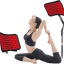 Red Light Therapy Panel with Adjustable Stand,Dual Chip 660nm & 850nm Clinical Grade LED Device for Skin Health, Pain Relief, Recovery & Better Sleep, High Power Red & Near Infrared Light Therapy