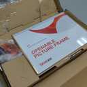 Floor Sign Stand, Sign Holder Stand 11.8x16.5 inch with Heavy Duty Base, Easy Snap-Frame for Poster Replacement for Retail Stores, Trade Shows, Events and Directing Traffic (Golden, A3)