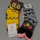 Colorful Cute Animal Design Patterned Women's Casual Cotton Socks (Owl)