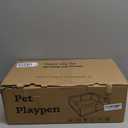 42x42 Inch Puppy Playpen with Cover, Dog Playpen for Puppies or Small Dogs, Pet Playpen for Indoor & Outdoor, Sturdy DogPen with Thickened Fabric, High-Strength Nylon Wire Mesh, Bluish Green