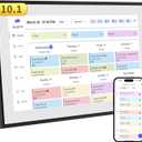 10.1 Inch Smart Digital Calendar & Chore Chart Full HD Touchscreen Display WiFi Sync Electronic Planner for Family Schedules Includes Desk Stand Streamline Home Organization Gift for mother mom women