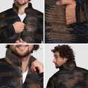 Mad Dog Men's Sherpa Jacket Ultimate Fuzzy Sweater for Men, Fleece Winter Coats, Mens Cold Weather Jackets (Black, XL)