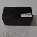 2.25 Inch LED Exhaust Tip Tailpipe Tip 60mm Straight Carbon Fiber Style Bolt Clamp On for Cars HTRACING (Red Light)