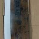 SUPERJARE 102.4 Inch Sofa Table with Power Outlets and USB-C Port, 5.9 Inch Narrow Console Tables, Entryway Hallway Couch Tables with Storage, Behind Sofa, Small Spaces, Living Room, Rustic Brown