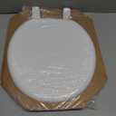 Bemis 400TTA Economy Durable Wood Toilet Seat, Made in USA, Round, White