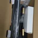 iThird Battery Operated Wall Sconce Set of 2: Rechargeable Wall Lights Wireless Sconces with Touch and Remote, 360 Rotate Magnetic Wall Scone Lighting Decor for Bedroom Living Room Hallway, 31.7Inch (Black)