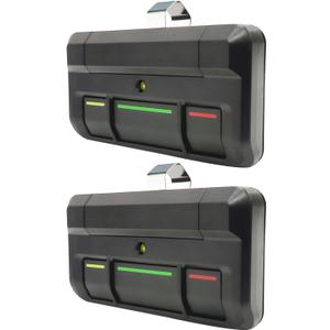 813LMX 811LMX 811LM 813LM 12-Code DIP Switch Garage Door Opener Remote for liftmaster 850LM, 860LM, STAR1000, Gate Clicker Gate Remote Control for Commercial Door Operator (Remote 2Pcs) (Black)