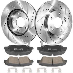 Front Brake Kit for Hyundai Elantra 2011-2016, for Elantra Coupe 2013-2014, for Elantra GT 2013-2017, for Veloster 2012-2015, for Kia Forte 2014-2018, for Forte Koup 2014-2016# 31584 D1543