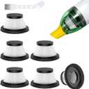6 Pack Vacuum Filter Replacement Compatible with Compact Cordless Vacuum Cleaner as Seen on TV, Washable and Reusable Vac Replacement Parts