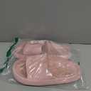 BRONAX Pillow Slippers for Women and Men | House Slides Shower Sandals | Cushioned Thick Sole (7.5-8.5 Women/6-7 Men, Pink)