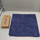 MIULEE Pack of 2 Couch Throw Pillow Covers 18x18 Inch Spring Soft Navy Chenille Pillow Covers for Sofa Living Room Solid Dyed Pillow Cases