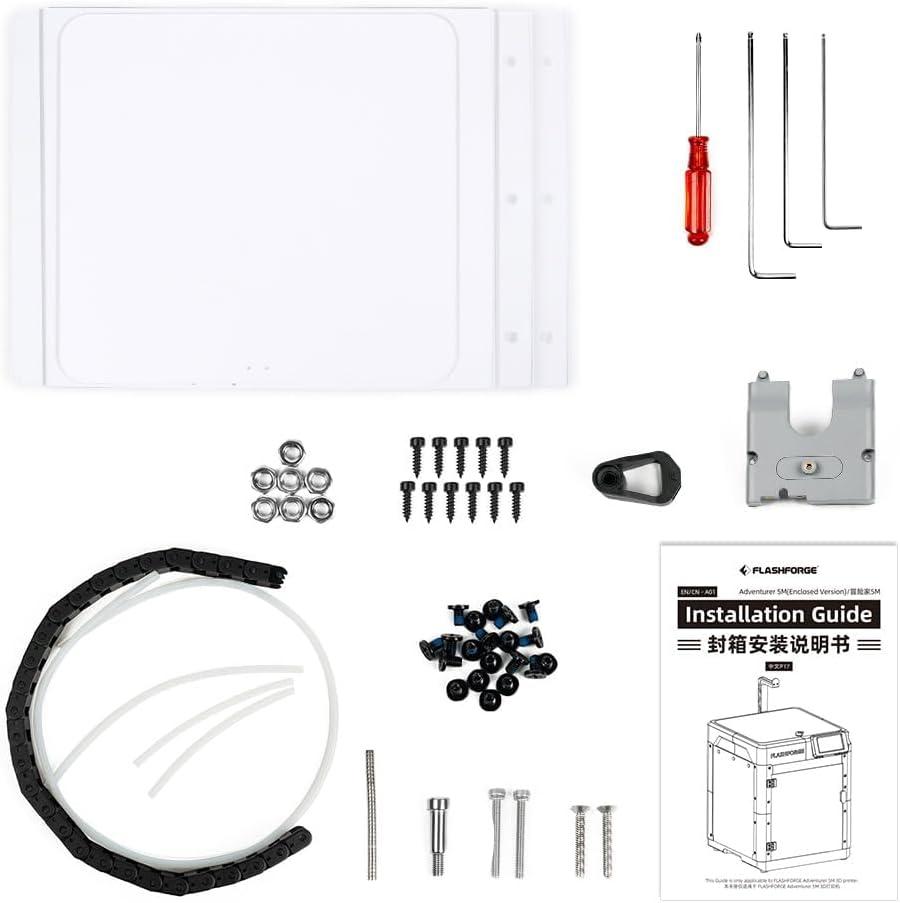 FLASHFORGE 3D Printer AD5M Enclosure, Create Your Style, Dustproof and Constant Temperature Protective Cover, Explore ABS/ASA/PC Filaments and Reduce Printing Noise