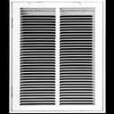 HVAC Premium 12 x 18 Duct Opening Steel Return Air Filter Grille, for 1-inch Filter, Removable Door, Flat Stamped HVAC Vent Cover Grille, Outer Dimensions 14.5 x 20.5