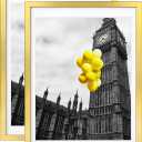 12x16 Picture Frames Set of 2 with Plexiglass, Display Pictures 11x14 with Mat or 12x16 Without Mat for Tabletop Display and Wall Mounting，Gold