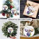 Colorful Moose Christmas Ornaments 2025 - Animal Lovers Gifts for Women and Men, Unique Moose Gifts, Christmas Tree Deer Decor