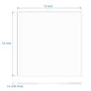 KAITELA Clear Acrylic Sheet 12" x 12" Cast Plexiglass Square 1/4" Thick (6mm) for Craft Projects, Wedding Sign, Laser Cutting, Engraving, Home Decor, Pack of 2